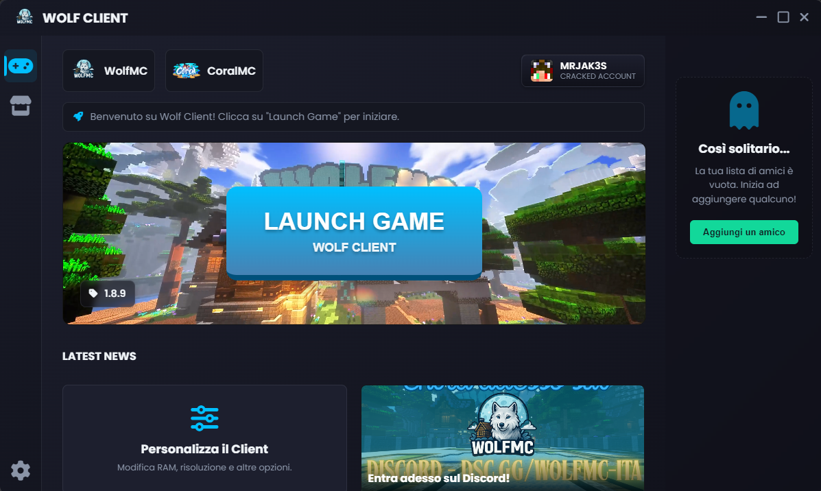 Demo del Client Wolf